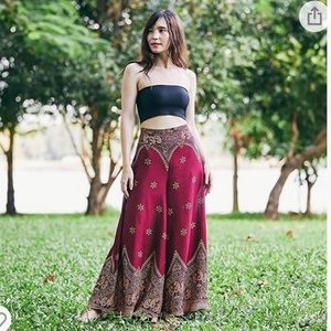 Palazzo Wide Leg Boho Harem Yoga Pants